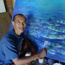 SUBARYA artiste peintre de tableaux poissons