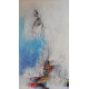 Art abstrait peinture voilier-140x80-Subarya