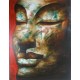 Bouddha-portrait peinture à l'huile- 100x130 cm