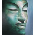 Bouddha Toile peinture à l'huile 90x100 cm