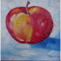 Mini peinture fruit Pomme- 30x30 cm