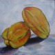 Mini peinture fruit Carambole- 30x30 cm