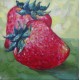 Mini peinture fruits Fraises- 30x30 cm