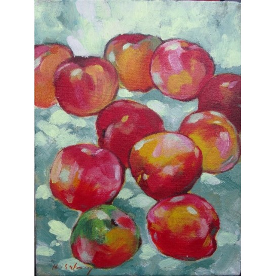 Mini peinture fruits Pommes - 40x30 cm