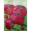Peinture format mini - Tomates- 40x30 cm