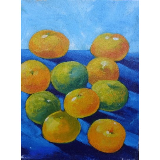 Mini peinture fruits Oranges- 40x30 cm