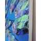 Banc de poissons de mer- tableau moderne design vertical 150x100 cm
