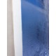 Tableau abstrait à dominante bleue format 80x80 cm