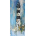 Tableau phare Breton- Ouessant-Le Creac'h 120x50 cm