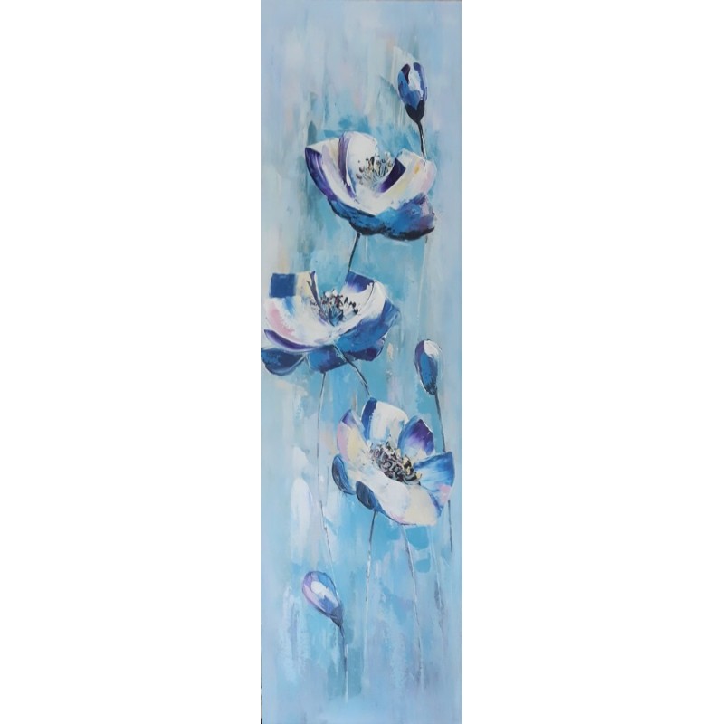 Toile murale bleue Bourrache : tableau fleur bleu