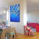 Banc de poissons de mer- tableau moderne design vertical 150x100 cm