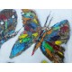 Tableau motif papillons 80x60 cm