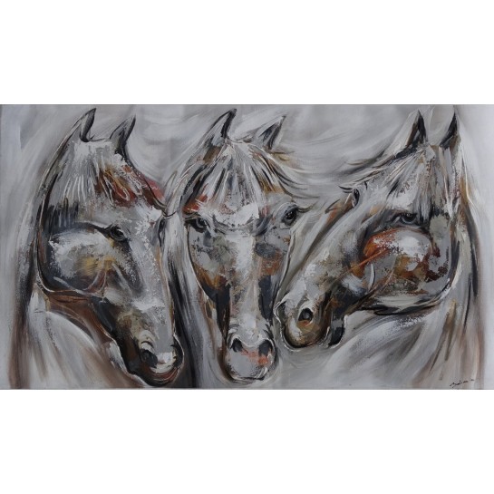 Peinture de chevaux- 140x80-Budi