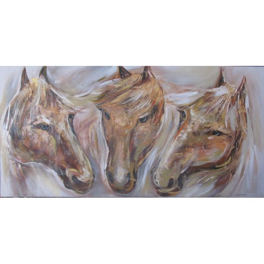 PEINTURE CHEVAUX- 140x70-Budi