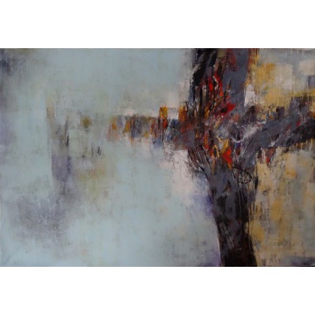 Peinture XXL abstraite moderne : MORNING SHADE, 200x140 cm