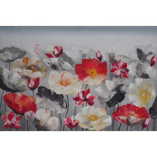 TABLEAU MURAL FLEURS DE LOTUS-120x80 cm