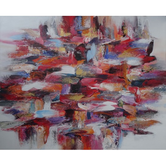 Tableau contemporain grand format - 150x120 cm - Darsana