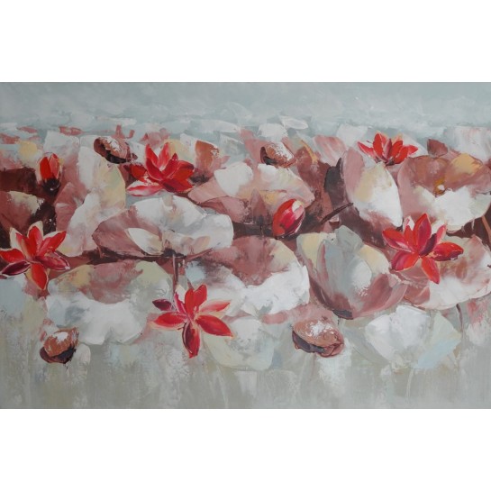 DECO CHAMBRE FLEURS DE LOTUS-120x80 cm