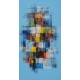 TABLEAU ABSTRAIT MOSAIQUE DE COULEURS-150x80 cm