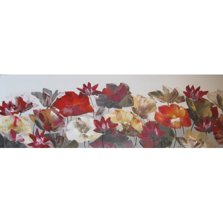 tableau décoration murale fleurs de lotus-150x50 cm horizontal