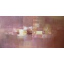 Tableau panoramique contemporain ton marron cannelle - 200x100 - Suarsa